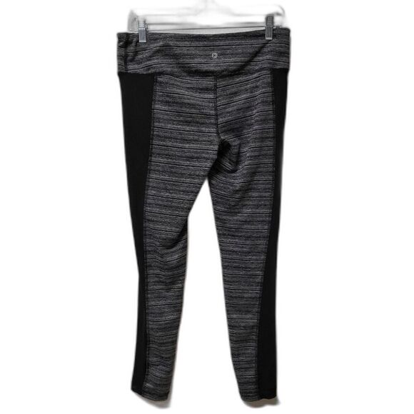 90 Degree by Reflex Large Women's Black Grey Leggings Stretch Activewear - Picture 4 of 8